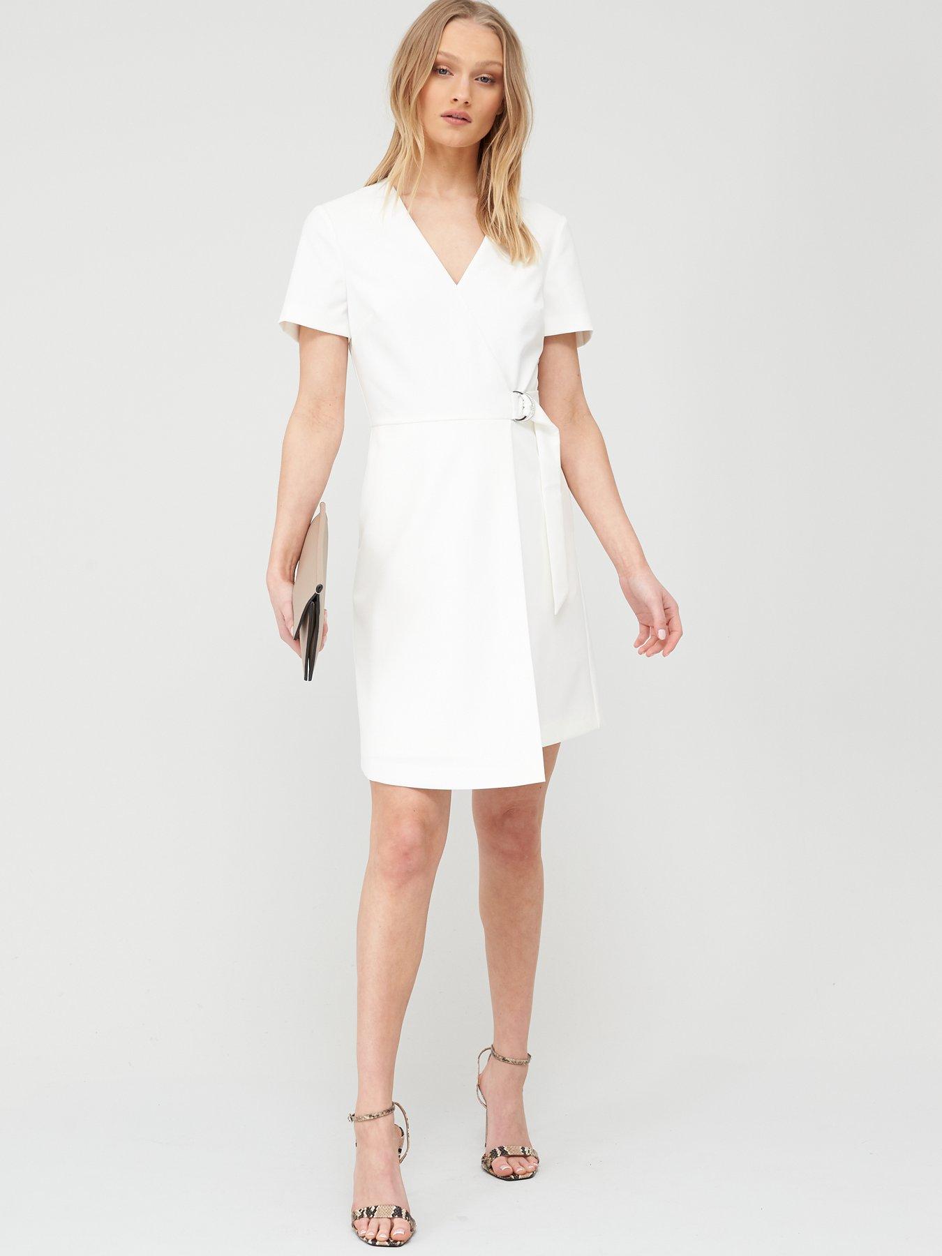 ted baker white wrap dress