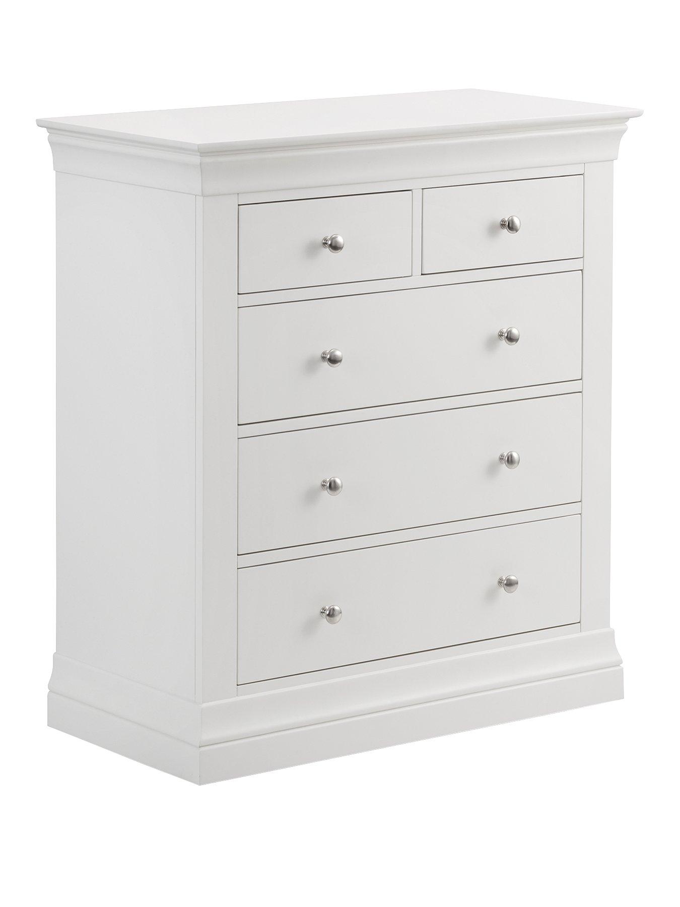 Image 3 of 6 of Julian Bowen Clermont 3+2 Drawer Chest White