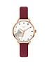  image of radley-silver-and-rose-gold-detail-dial-pink-leather-strap-ladies-watch
