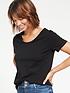  image of v-by-very-the-essential-scoop-neck-t-shirt-black
