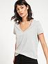  image of v-by-very-the-essential-v-neck-t-shirt-grey