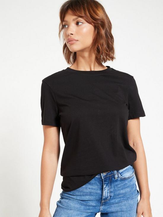 front image of everyday-the-essential-crew-neck-t-shirt-black
