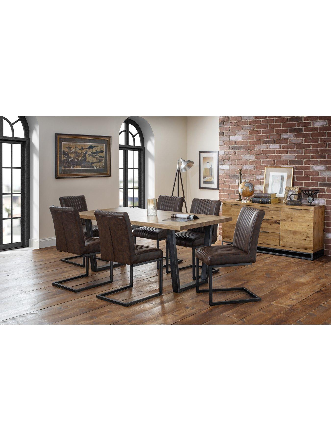 front image of julian-bowen-brooklyn-ready-assembled-solid-oakoak-veneernbspsideboard