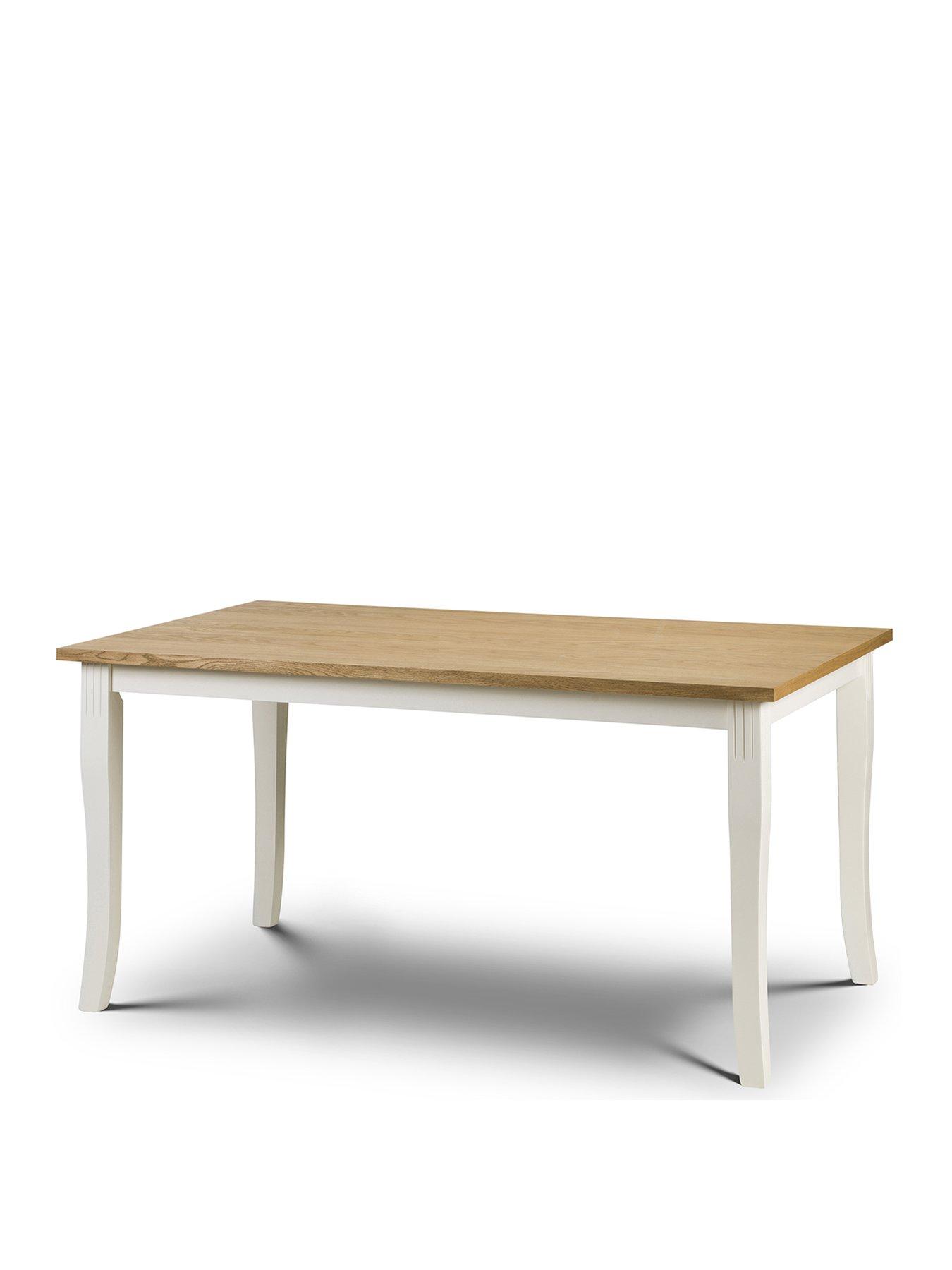  image of julian-bowen-davenport-150cm-dining-table-and-4-chairs