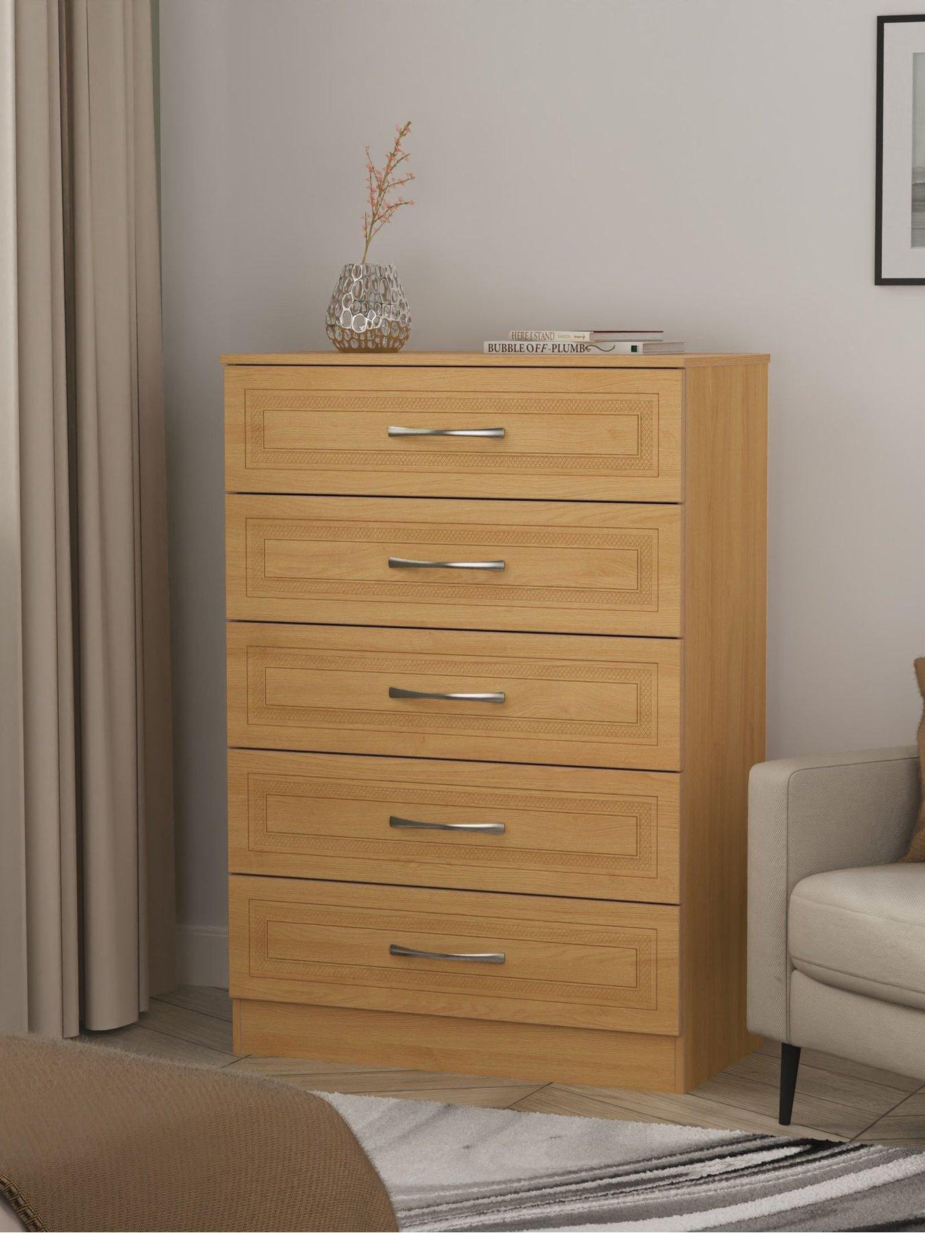 SWIFT Winchester Ready Assembled 5 Drawer Chest - FSC® Certified