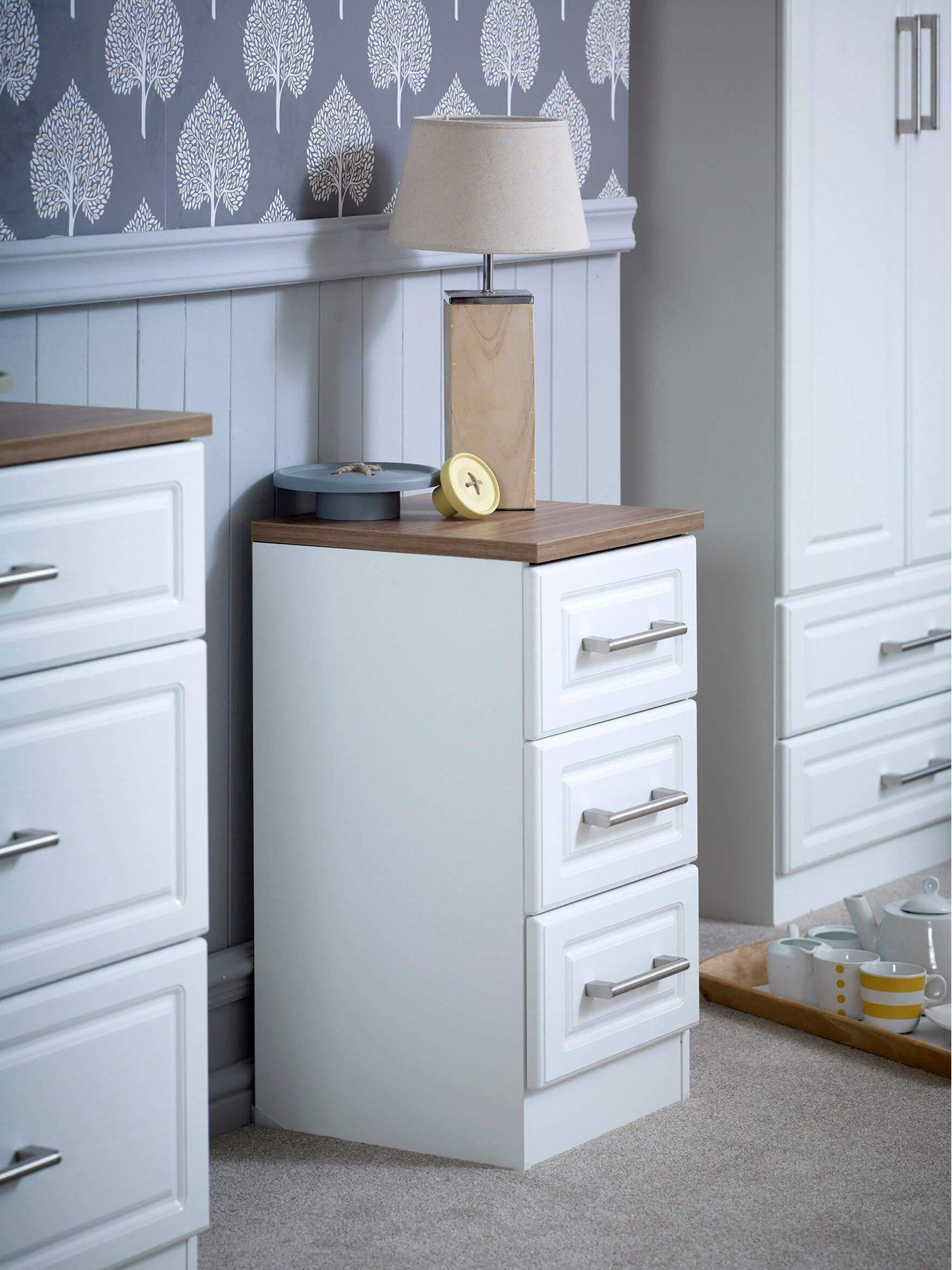 Image 5 of 8 of SWIFT Regent Ready Assembled 4 Piece Package - 2 Door Wardrobe, 5 Drawer Chest and 2 Bedside Chests&nbsp;- FSC&reg; Certified
