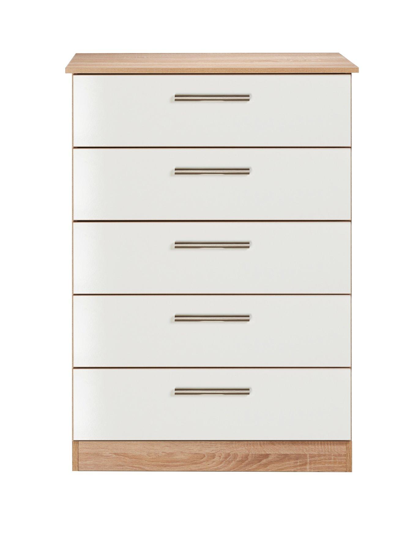 SWIFT Montreal Ready Assembled 5 Drawer Chest - FSC® Certified