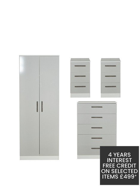 swift-montreal-gloss-ready-assembled-4-piece-package-2-door-mirrored-wardrobe-5-drawer-chest-and-2-bedside-chests