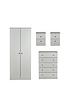  image of swift-verve-ready-assembled-4-piece-package-2-door-wardrobe-5-drawer-chest-and-2-bedside-chests