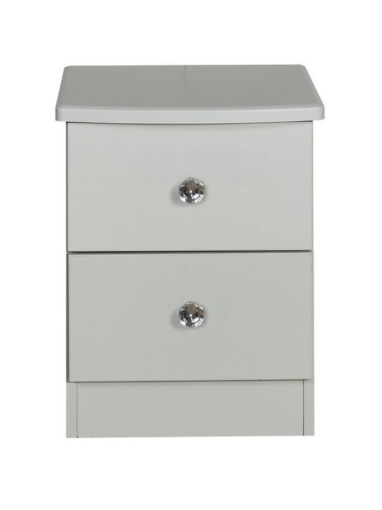 front image of swift-verve-ready-assembled-2-drawer-bedside-chest