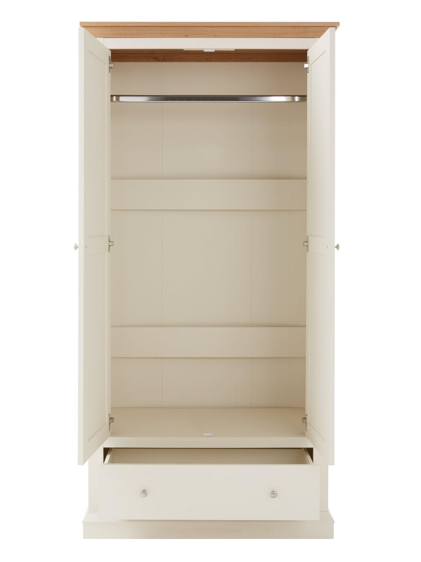  image of very-home-hanna-2-door-1-drawer-wardrobe