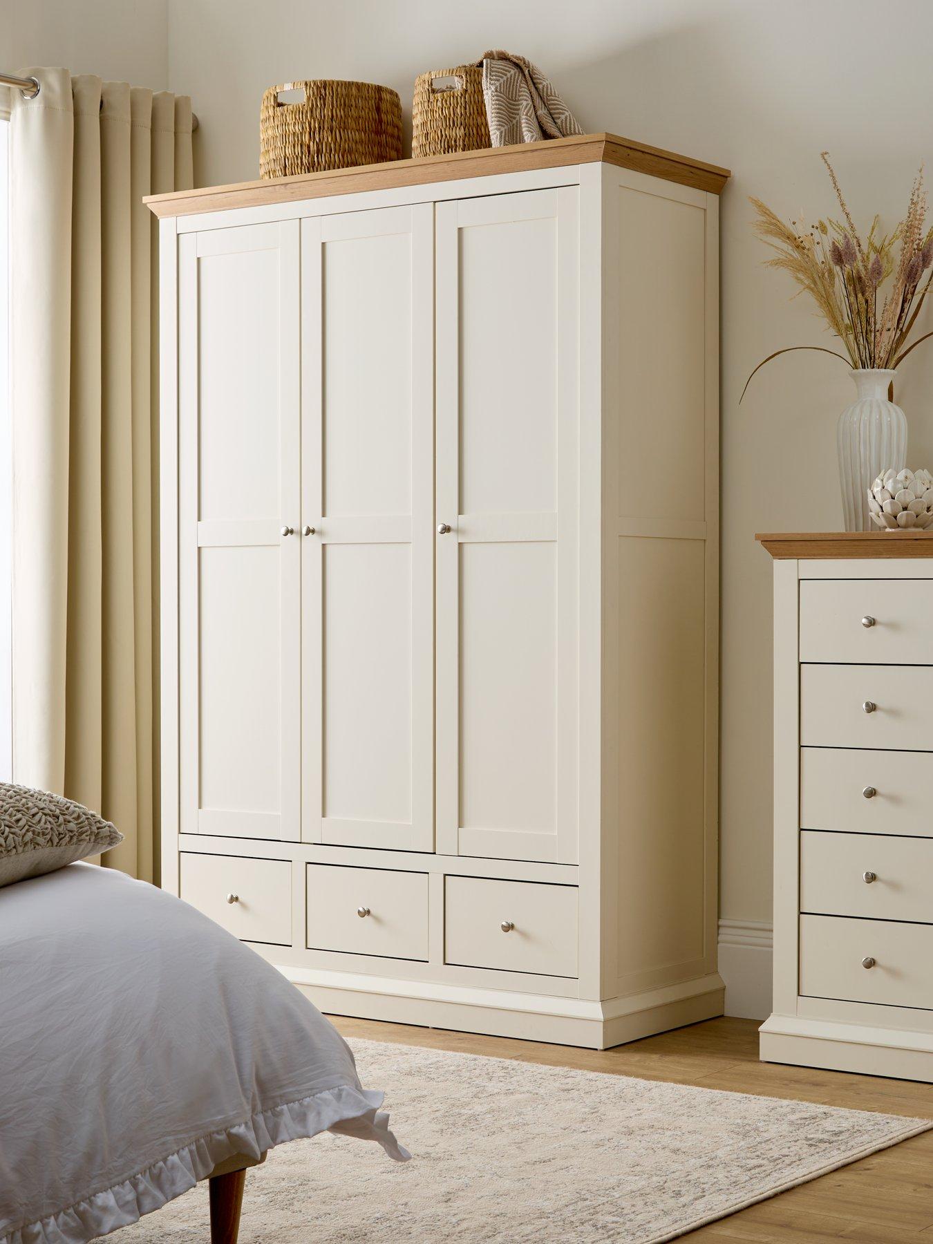 Very Home Hanna 3 Door, 3 Drawer Wardrobe
