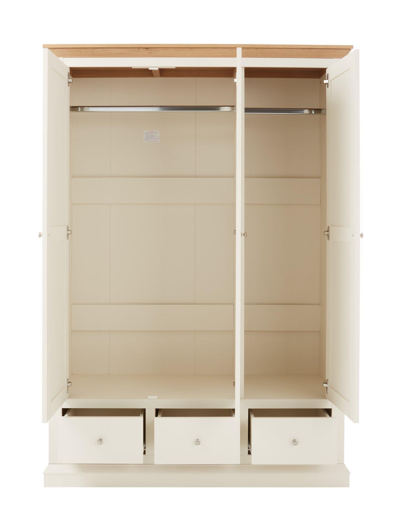 Image 4 of 7 of The Very Collection Hanna 3 Door, 3 Drawer Wardrobe