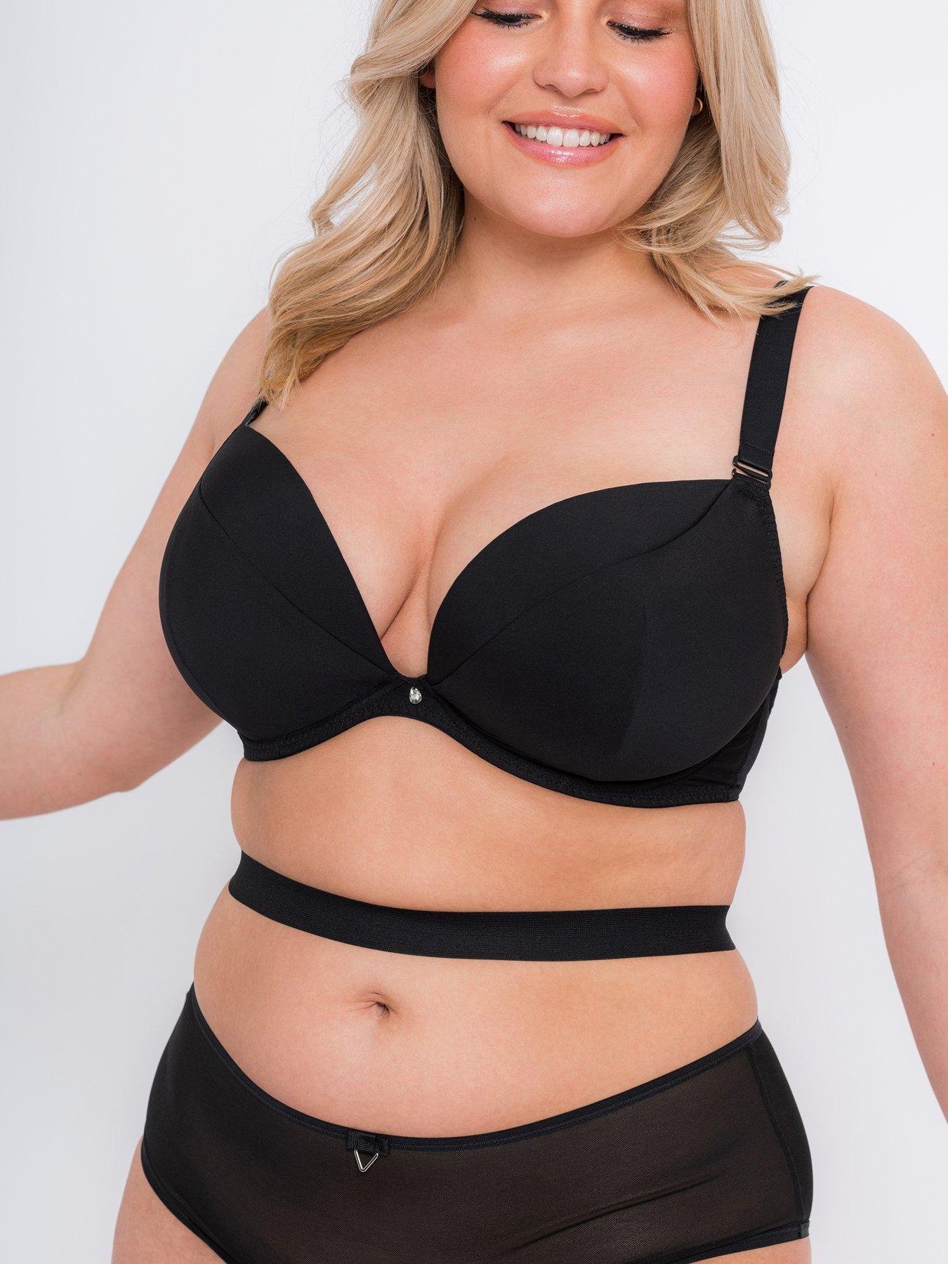 Curvy Kate Stand Out Scooped Plunge Bra Black Multi – Curvy Kate US
