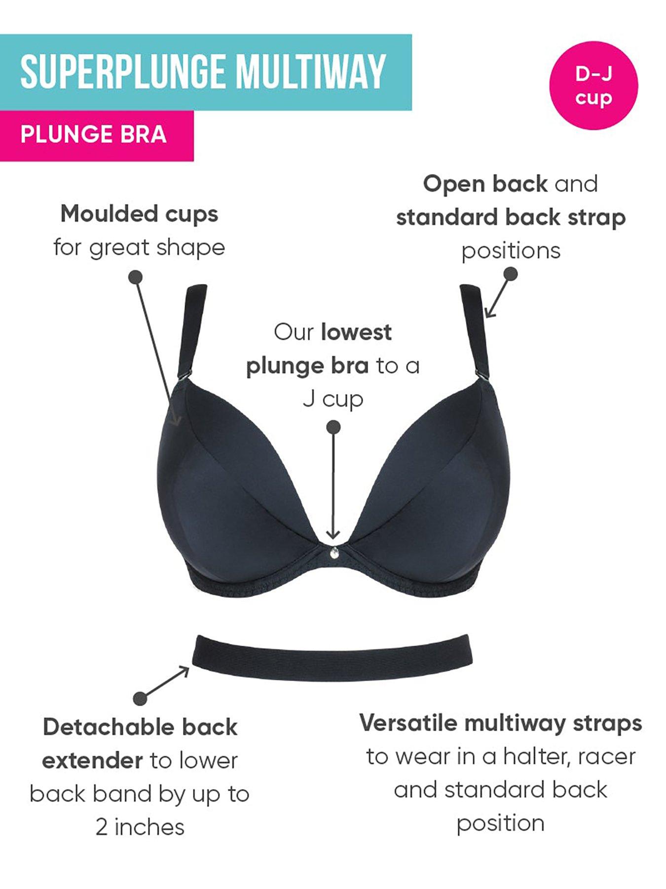  image of curvy-kate-super-plunge-multiway-bra-black