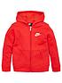  image of nike-sportswear-younger-child-club-full-zip-hoodie-red