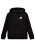  image of nike-sportswear-younger-childs-club-overhead-hoodie-black