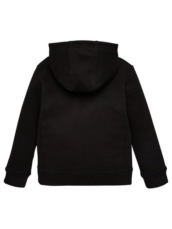back image of nike-sportswear-younger-childs-club-overhead-hoodie-black