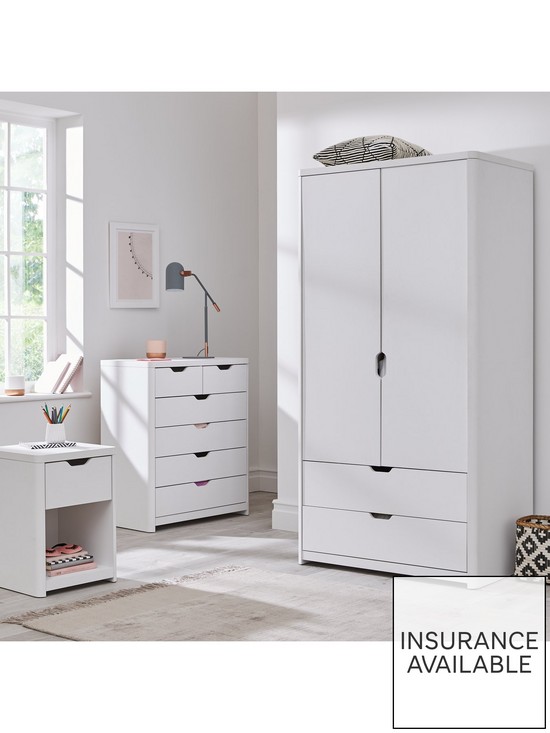stillFront image of very-home-aspen-3-piece-package-2-door-2-drawer-wardrobe-4-2-chest-and-bedside-table-white-oak-effect