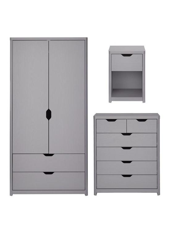 stillFront image of very-home-aspen-3-piece-package-2-door-2-drawer-wardrobe-4-2-chest-and-bedside-table-grey-oak-effect