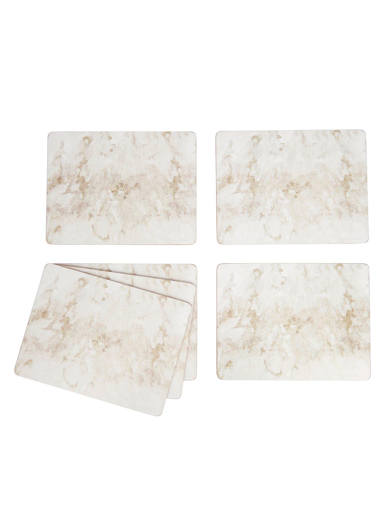 Image 2 of 6 of Creative Tops Grey Marble Pack Of 4 Premium Placemats
