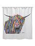  image of croydex-steven-brown-angus-mcmoo-shower-curtain