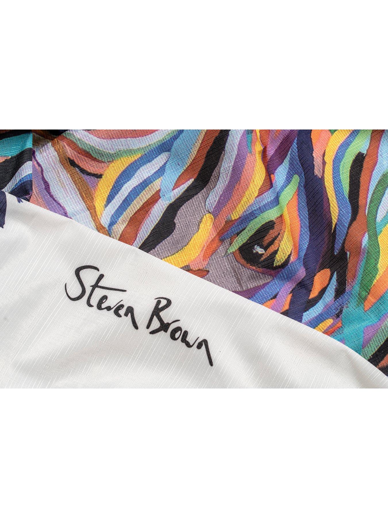  image of croydex-steven-brown-angus-mcmoo-shower-curtain