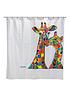  image of croydex-steven-brown-francie-and-josie-mczoo-shower-curtain