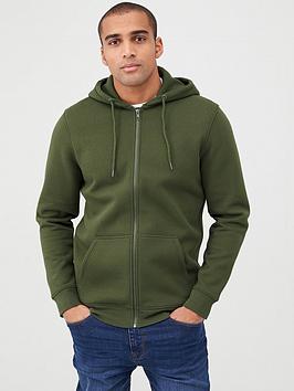 V by Very V By Very Zip Through Hoodie - Green Picture