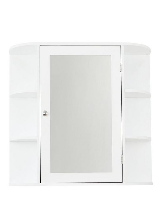 front image of lloyd-pascal-devonshire-mirrored-bathroom-wall-cabinet-white