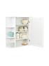  image of lloyd-pascal-devonshire-mirrored-bathroom-wall-cabinet-white