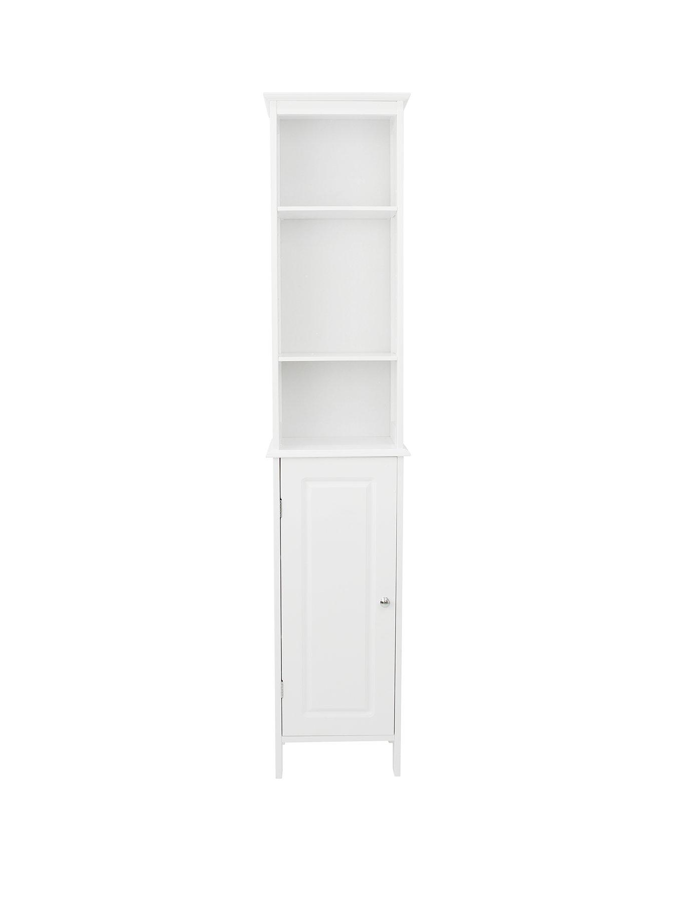 front image of lloyd-pascal-devonshire-tall-bathroom-cabinet-white