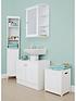  image of lloyd-pascal-devonshire-tall-bathroom-cabinet-white