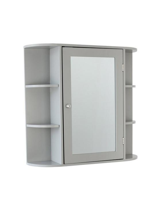 stillFront image of lloyd-pascal-devonshire-mirrored-bathroom-wall-cabinet-grey
