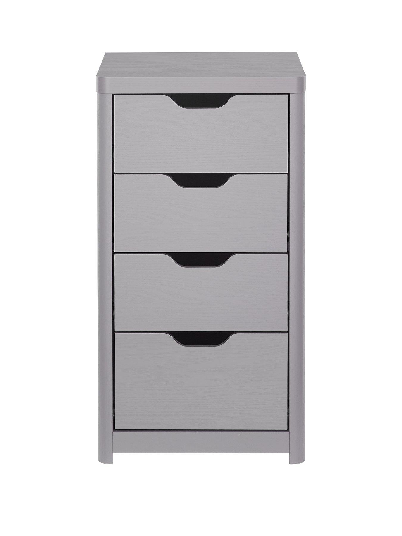 front image of very-home-aspen-slim-4-drawer-chest-grey-oak-effect