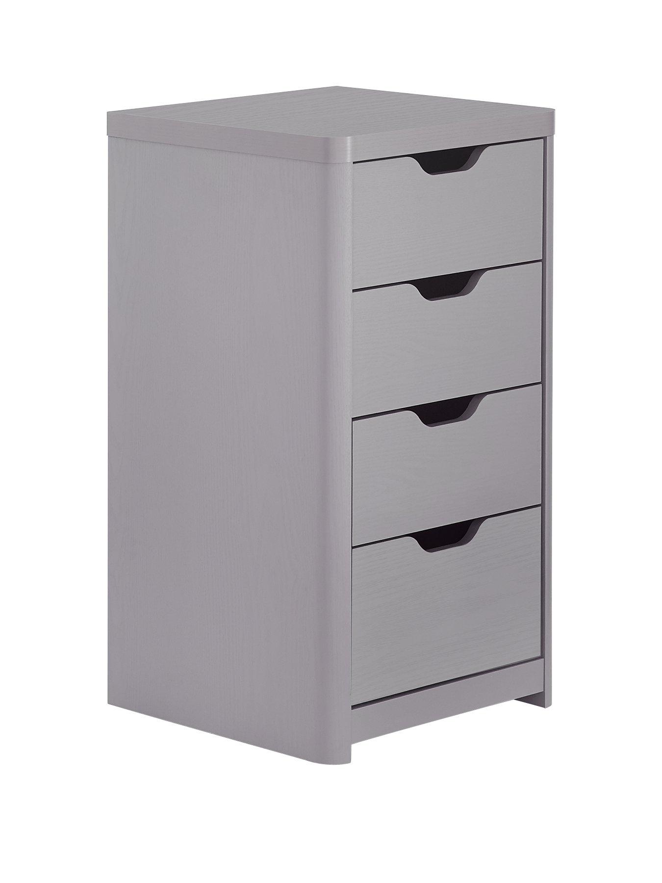 back image of very-home-aspen-slim-4-drawer-chest-grey-oak-effect