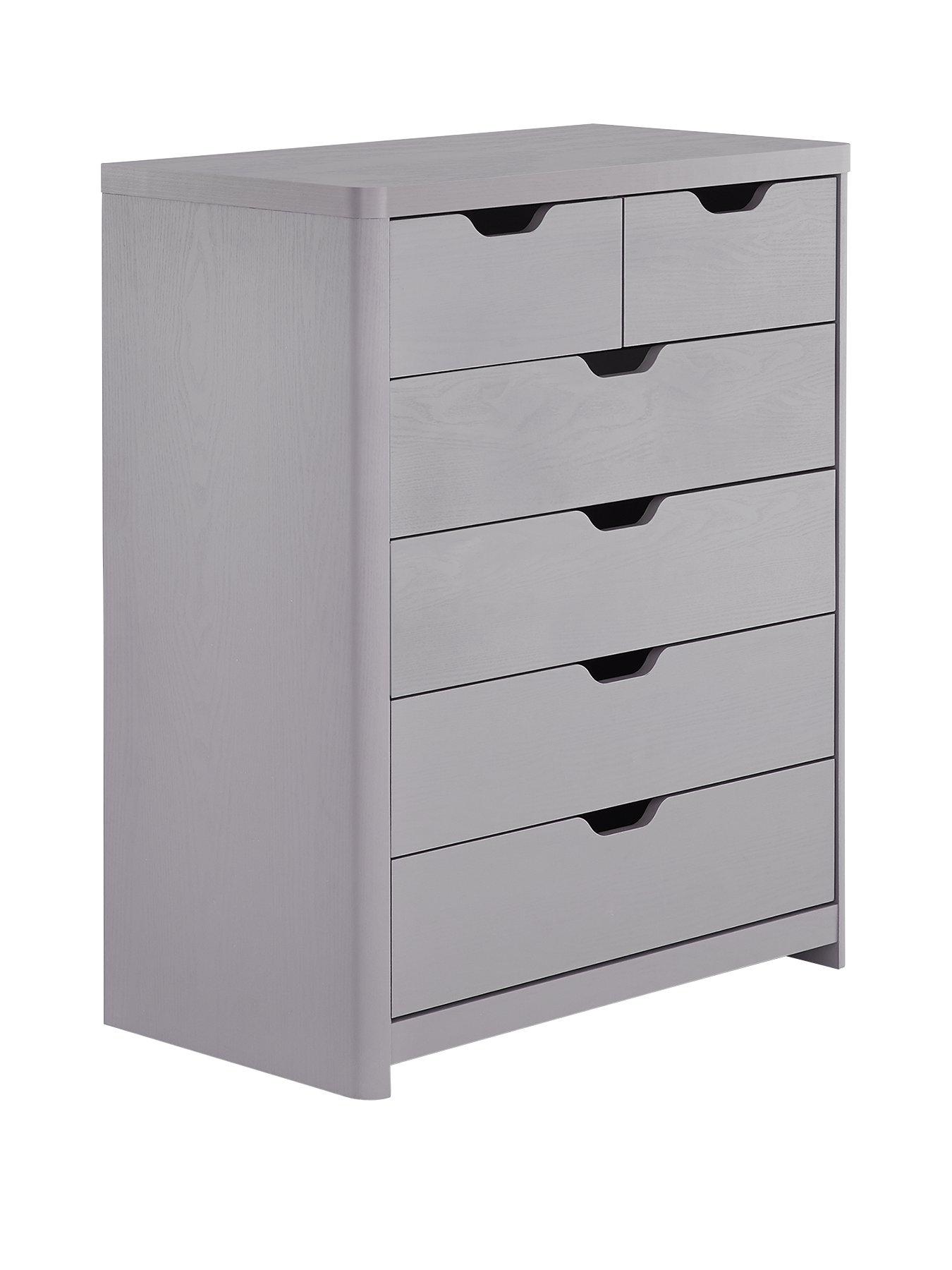  image of very-home-aspen-4-2-drawer-chest-grey-oak-effect