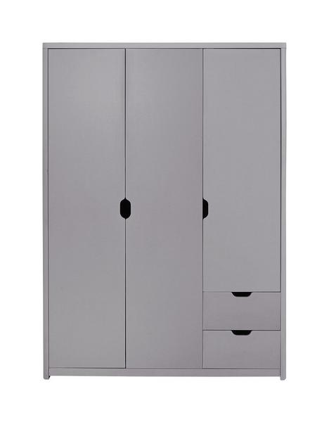 very-home-aspen-3-door-2-drawer-wardrobe-grey-oak-effect