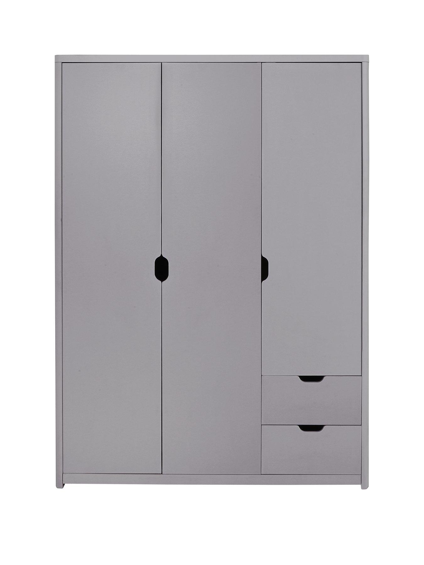Image 2 of 6 of The Very Collection Aspen 3 Door, 2 Drawer Wardrobe - Grey Oak Effect