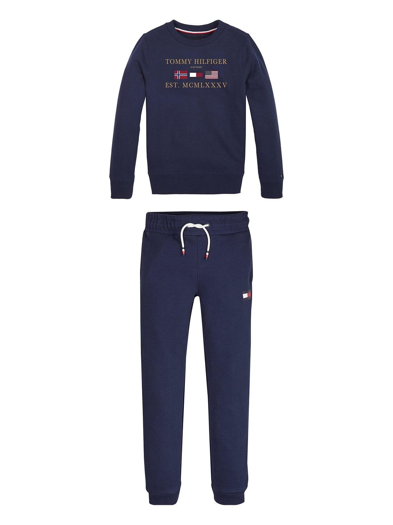 tommy hilfiger tracksuit navy
