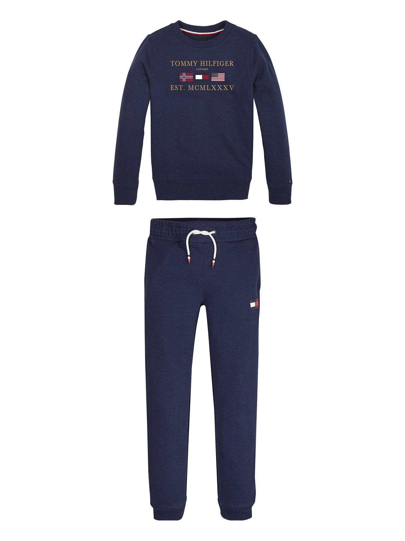 navy tommy hilfiger tracksuit