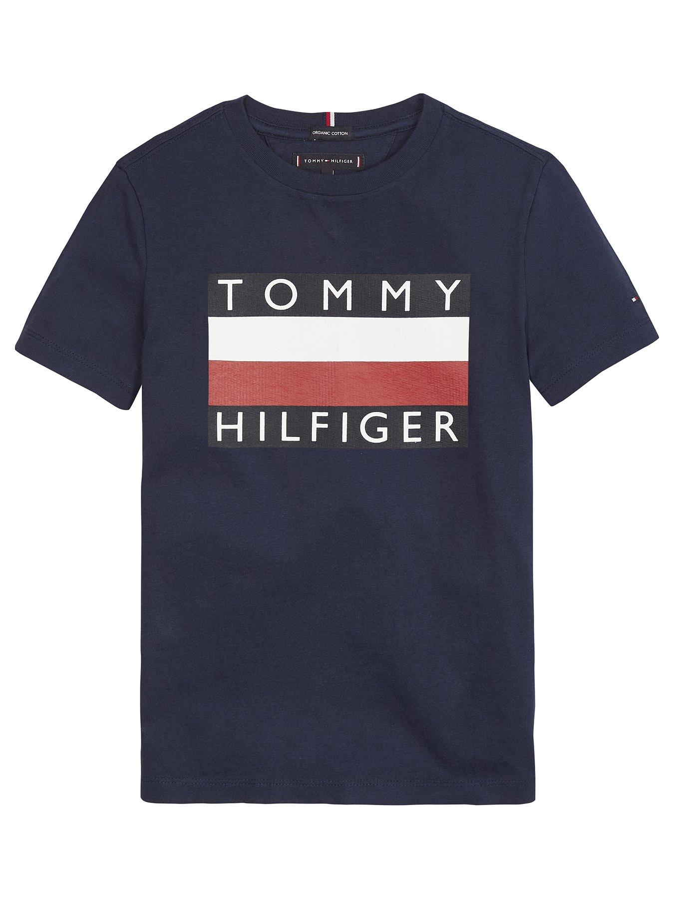 tommy hilfiger centre flag t shirt