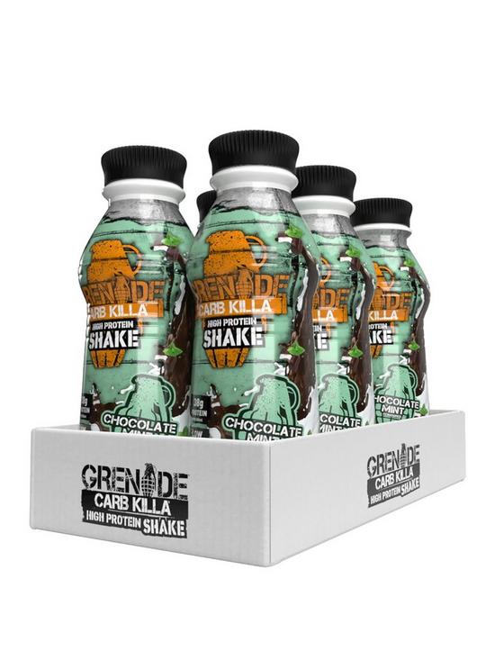 front image of grenade-carb-killa-shake-chocolate-mint-500ml