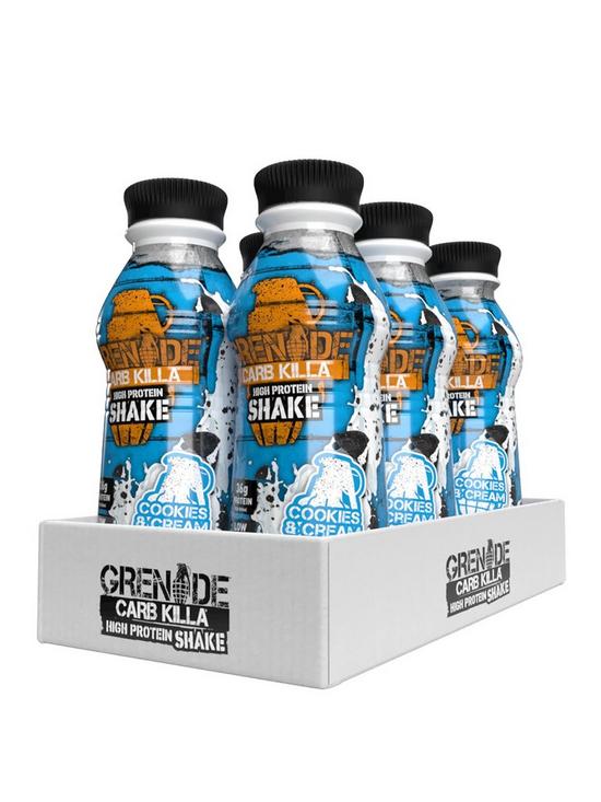 front image of grenade-carb-killa-shake-cookies-cream-500ml