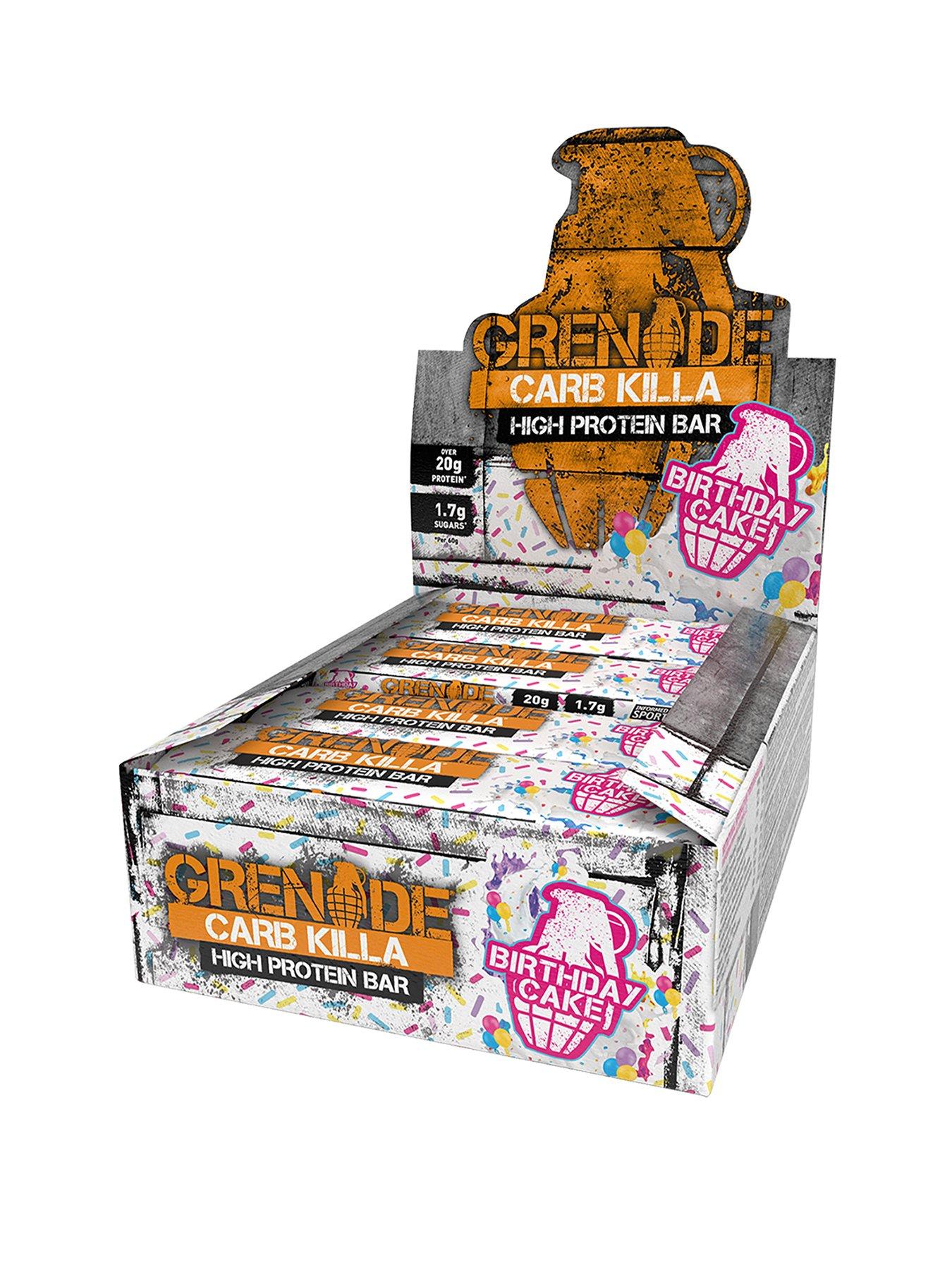 Image 1 of 3 of GRENADE Birthday Cake Protein Bar (Case of 12x 60g Bars)