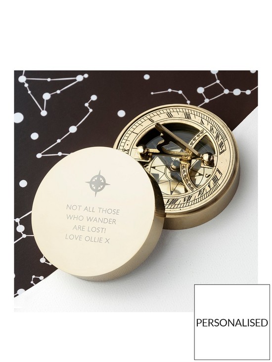 front image of treat-republic-iconic-adventurers-sundial-compass-a-lovely-personalised-treasured-gift