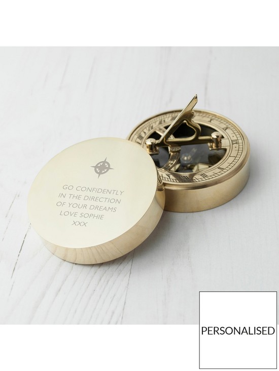 stillFront image of treat-republic-iconic-adventurers-sundial-compass-a-lovely-personalised-treasured-gift