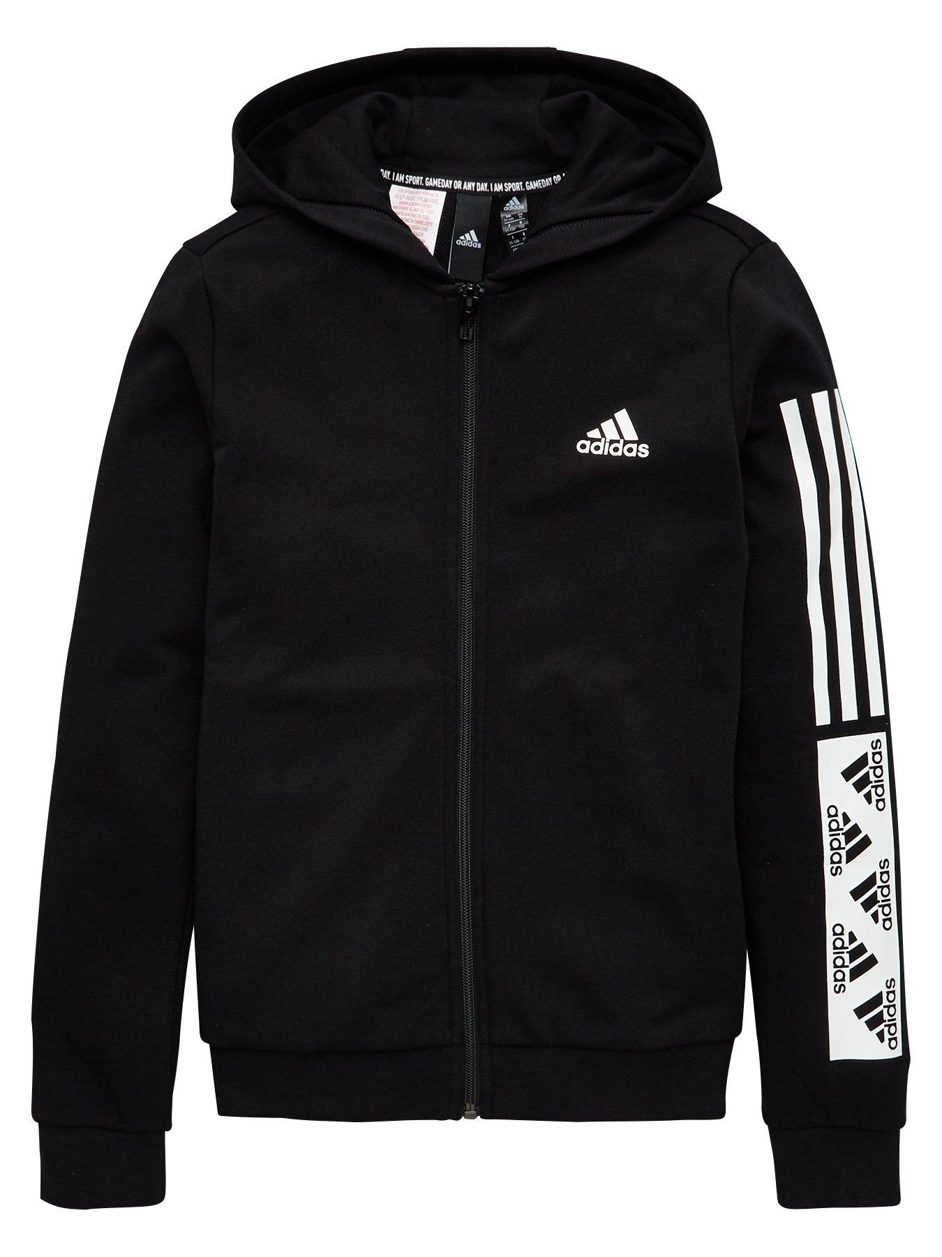 black adidas hoodie for girls