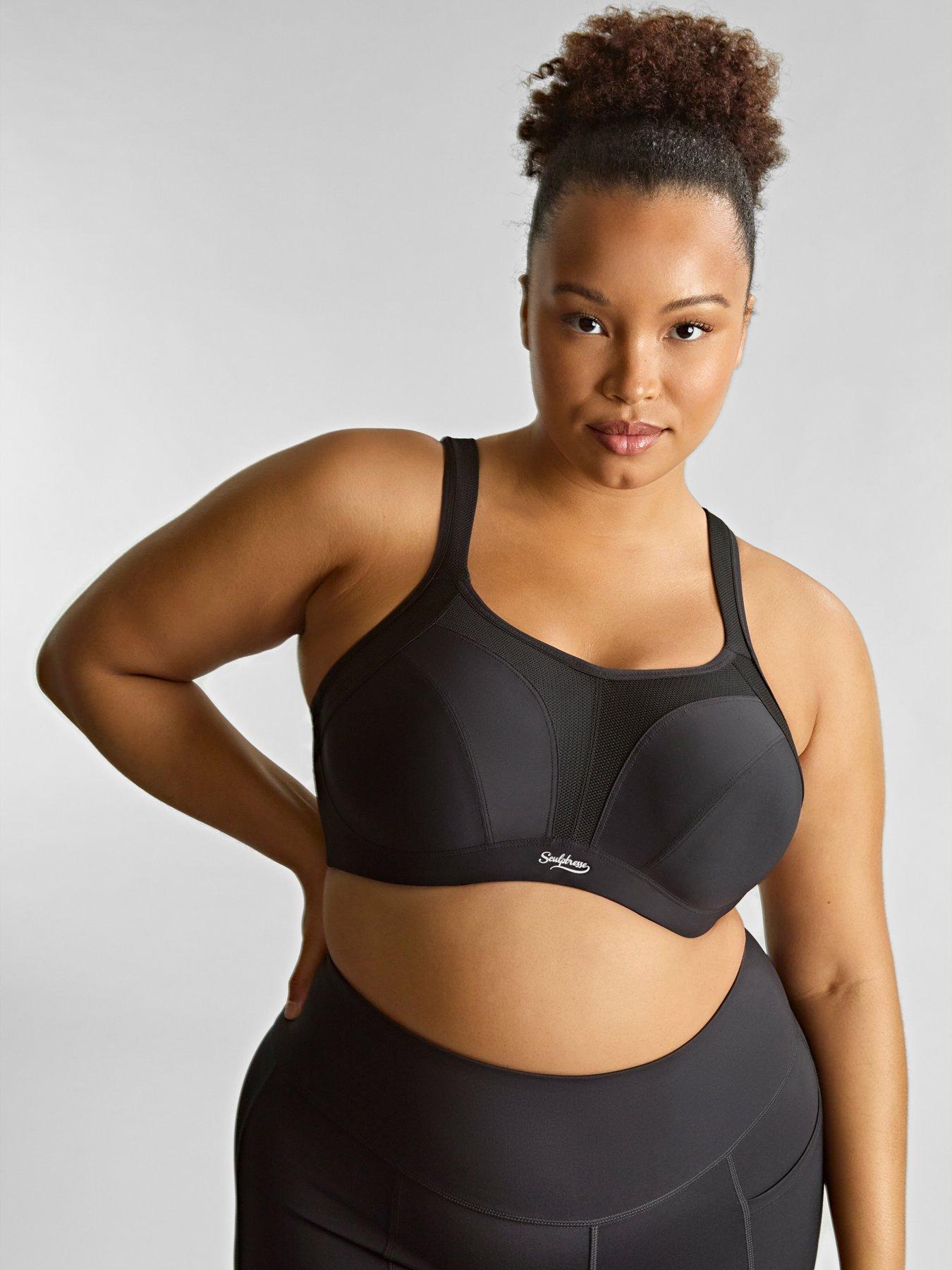 Image 5 of 6 of Sculptresse 'Activate' Wired Non Padded Sport Bra - Black