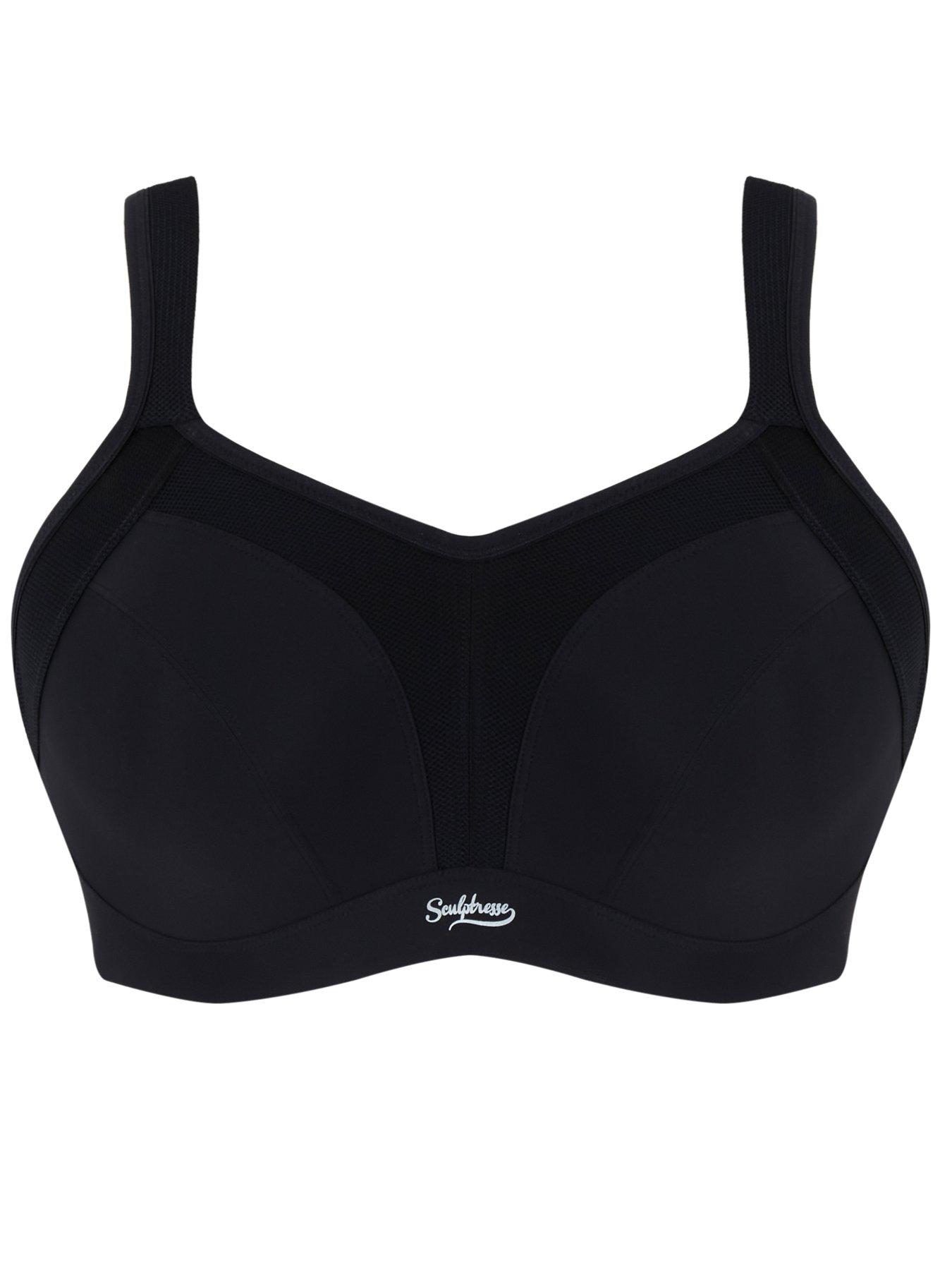Image 6 of 6 of Sculptresse 'Activate' Wired Non Padded Sport Bra - Black